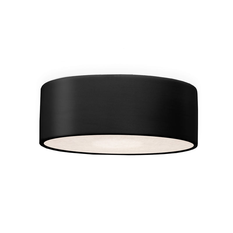 Justice Designs CER-6290W-CRB LED Outdoor Flush-Mount, Carbon - Matte Black