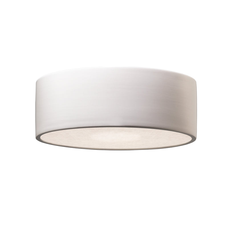 Justice Designs CER-6290W-MAT LED Outdoor Flush-Mount, Matte White