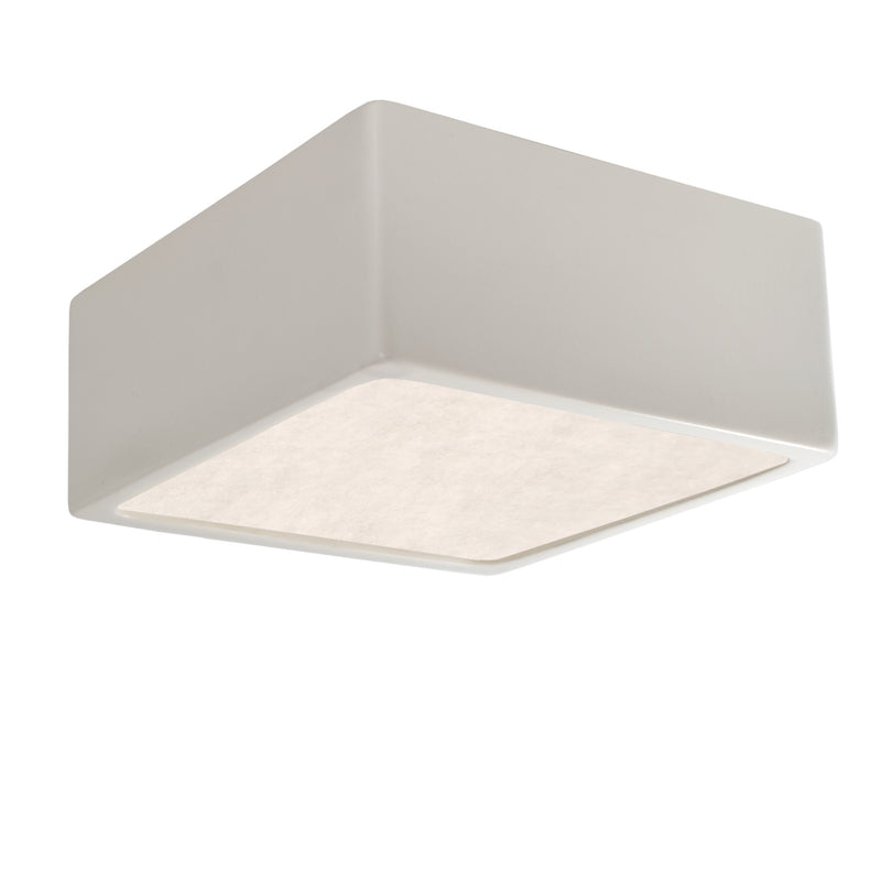 Justice Designs CER-6295W-MAT LED Outdoor Flush-Mount, Matte White
