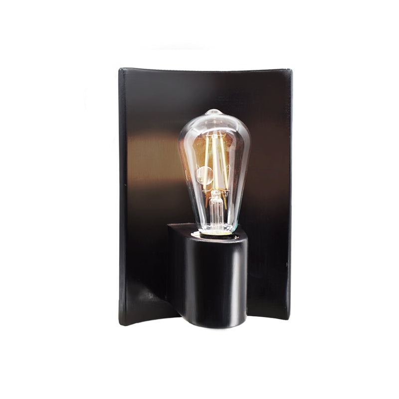 Justice Designs CER-7061-CRB-NCKL One Light Wall Sconce, Carbon - Matte Black