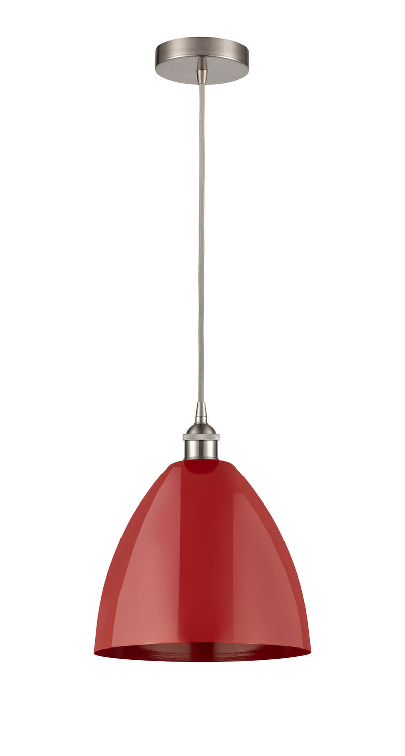 Innovations 616-1P-SN-MBD-12-RD One Light Mini Pendant, Brushed Satin Nickel