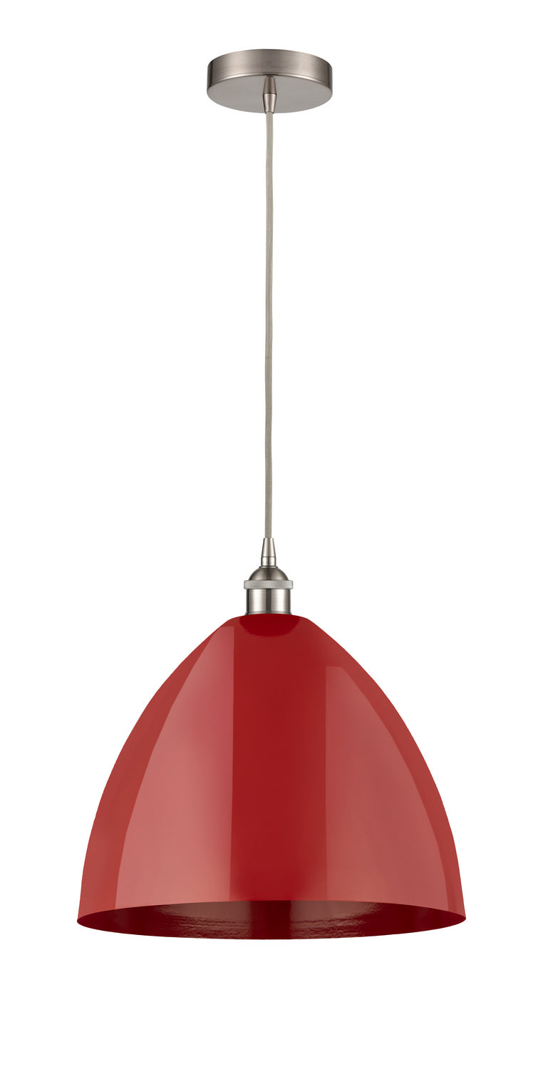 Innovations 616-1P-SN-MBD-16-RD One Light Mini Pendant, Brushed Satin Nickel