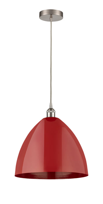 Innovations 616-1P-SN-MBD-16-RD One Light Mini Pendant, Brushed Satin Nickel