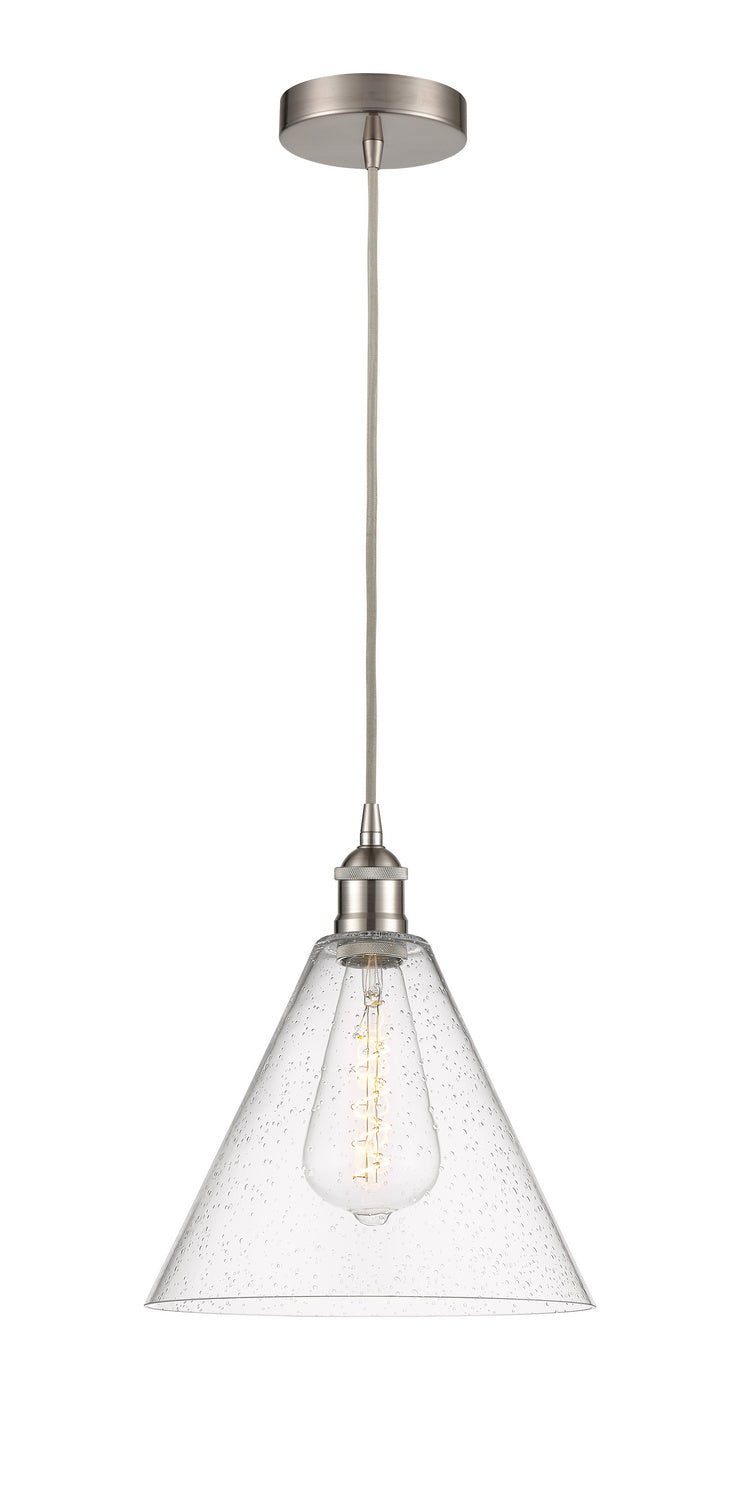 Innovations 616-1P-SN-GBC-124 One Light Mini Pendant, Brushed Satin Nickel