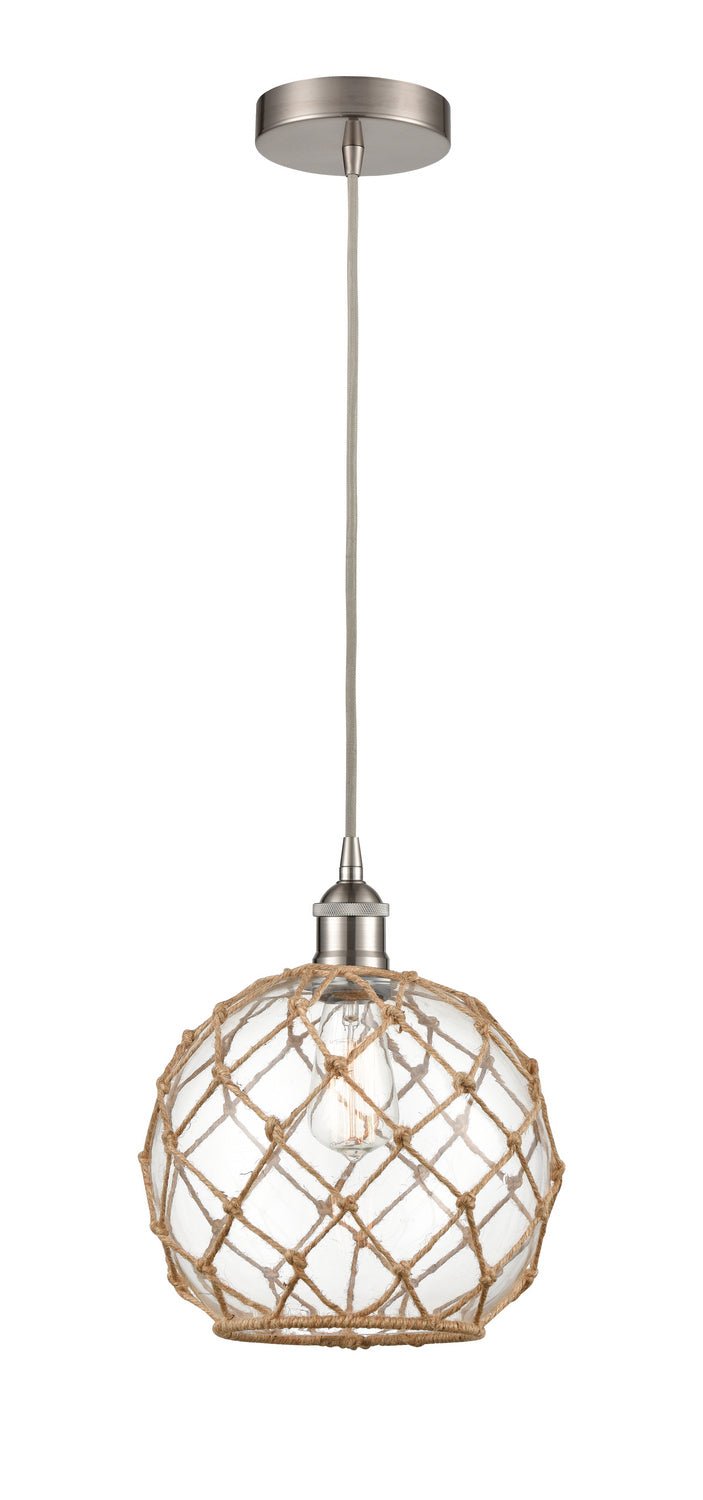 Innovations 616-1P-SN-G122-10RB One Light Mini Pendant, Brushed Satin Nickel