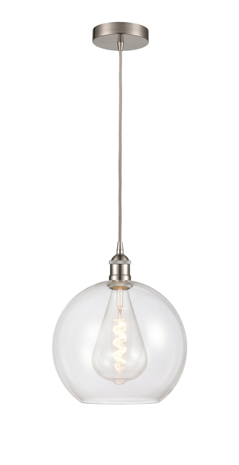 Innovations 616-1P-SN-G122-12 One Light Mini Pendant, Brushed Satin Nickel