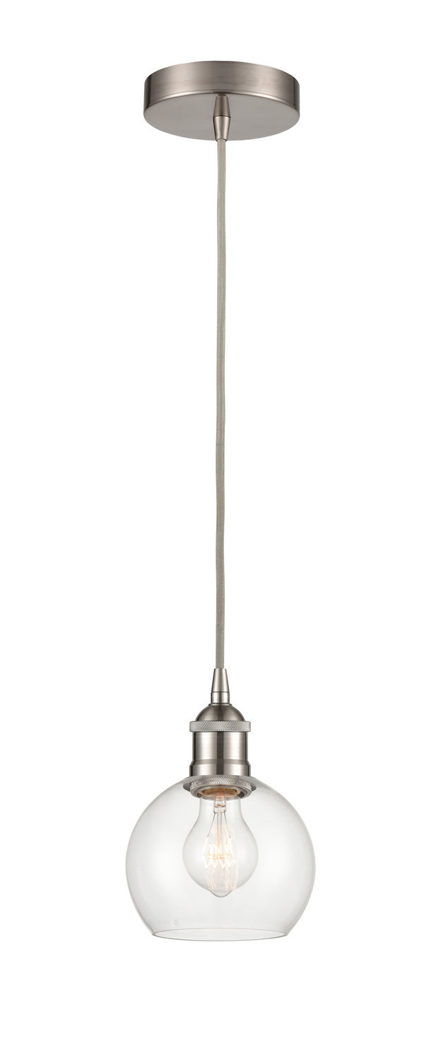 Innovations 616-1P-SN-G122-6 One Light Mini Pendant, Brushed Satin Nickel