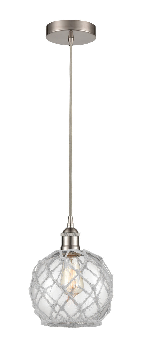 Innovations 616-1P-SN-G122-8RW One Light Mini Pendant, Brushed Satin Nickel