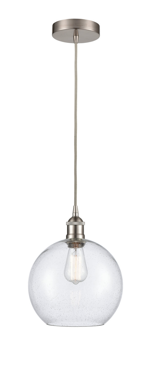 Innovations 616-1P-SN-G124-10 One Light Mini Pendant, Brushed Satin Nickel