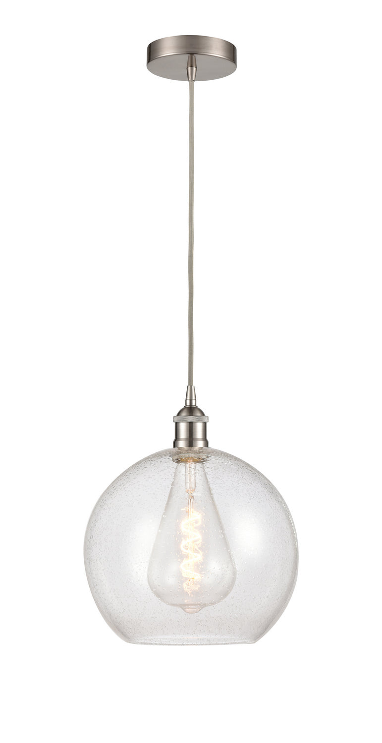 Innovations 616-1P-SN-G124-12 One Light Mini Pendant, Brushed Satin Nickel