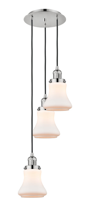 Innovations 113F-3P-PN-G191 Three Light Pendant, Polished Nickel