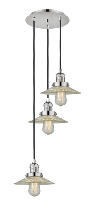 Innovations 113F-3P-PN-G2 Three Light Pendant, Polished Nickel