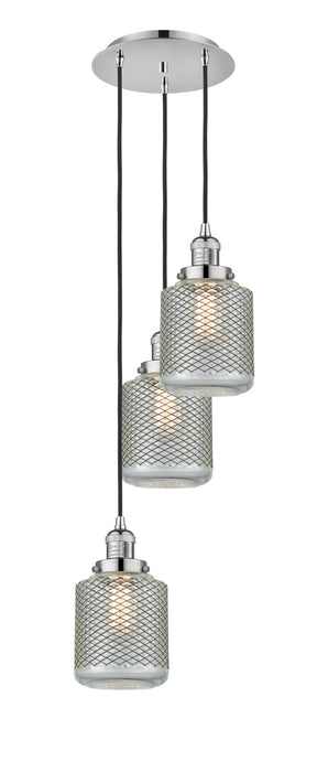 Innovations 113F-3P-PN-G262 Three Light Pendant, Polished Nickel