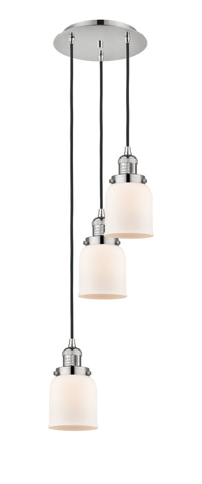 Innovations 113F-3P-PN-G51 Three Light Pendant, Polished Nickel