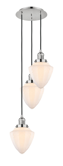 Innovations 113F-3P-PN-G661-7 Three Light Pendant, Polished Nickel