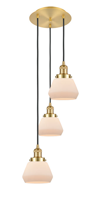 Innovations 113F-3P-SG-G171 Three Light Pendant, Satin Gold