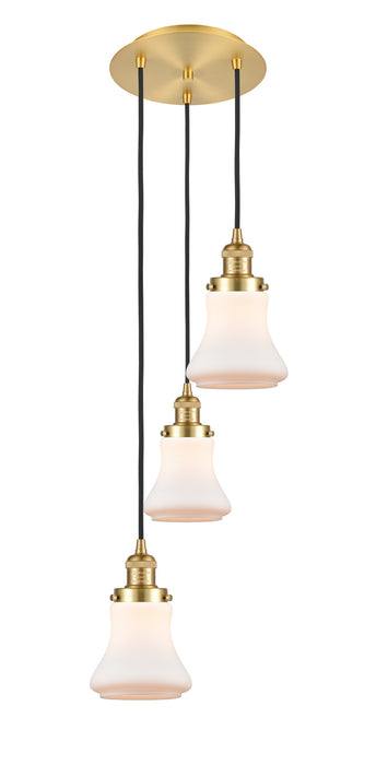 Innovations 113F-3P-SG-G191 Three Light Pendant, Satin Gold