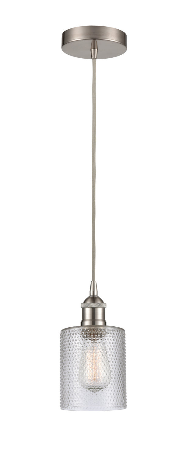 Innovations 616-1P-SN-G112 One Light Mini Pendant, Brushed Satin Nickel