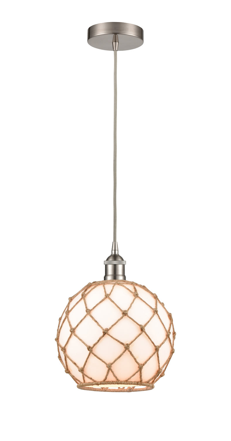 Innovations 616-1P-SN-G121-10RB One Light Mini Pendant, Brushed Satin Nickel