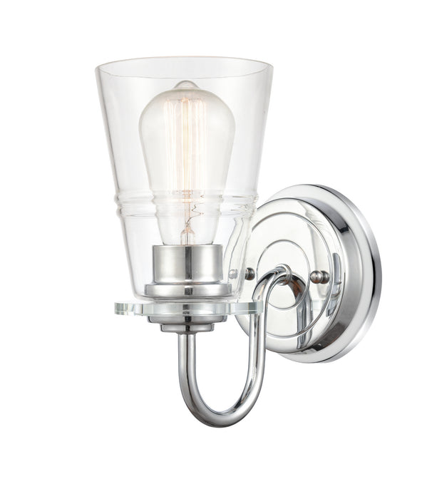 Innovations 421-1W-PC-CL-LED LED Bath Vanity, Polished Chrome