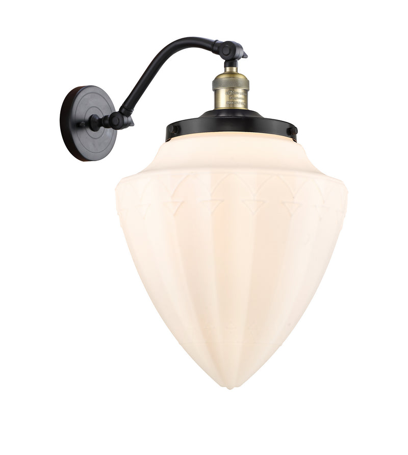 Innovations 515-1W-BAB-G661-12 One Light Wall Sconce, Black Antique Brass