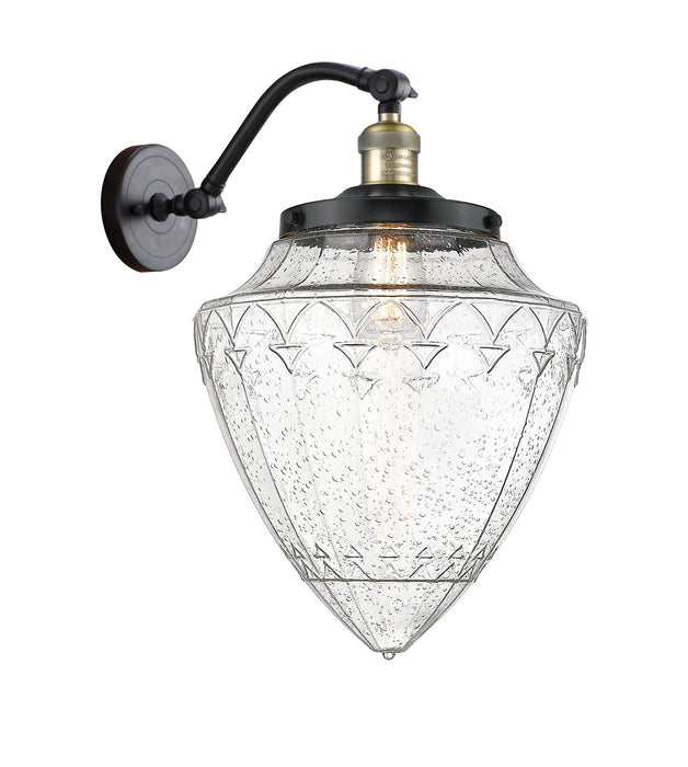 Innovations 515-1W-BAB-G664-12 One Light Wall Sconce, Black Antique Brass