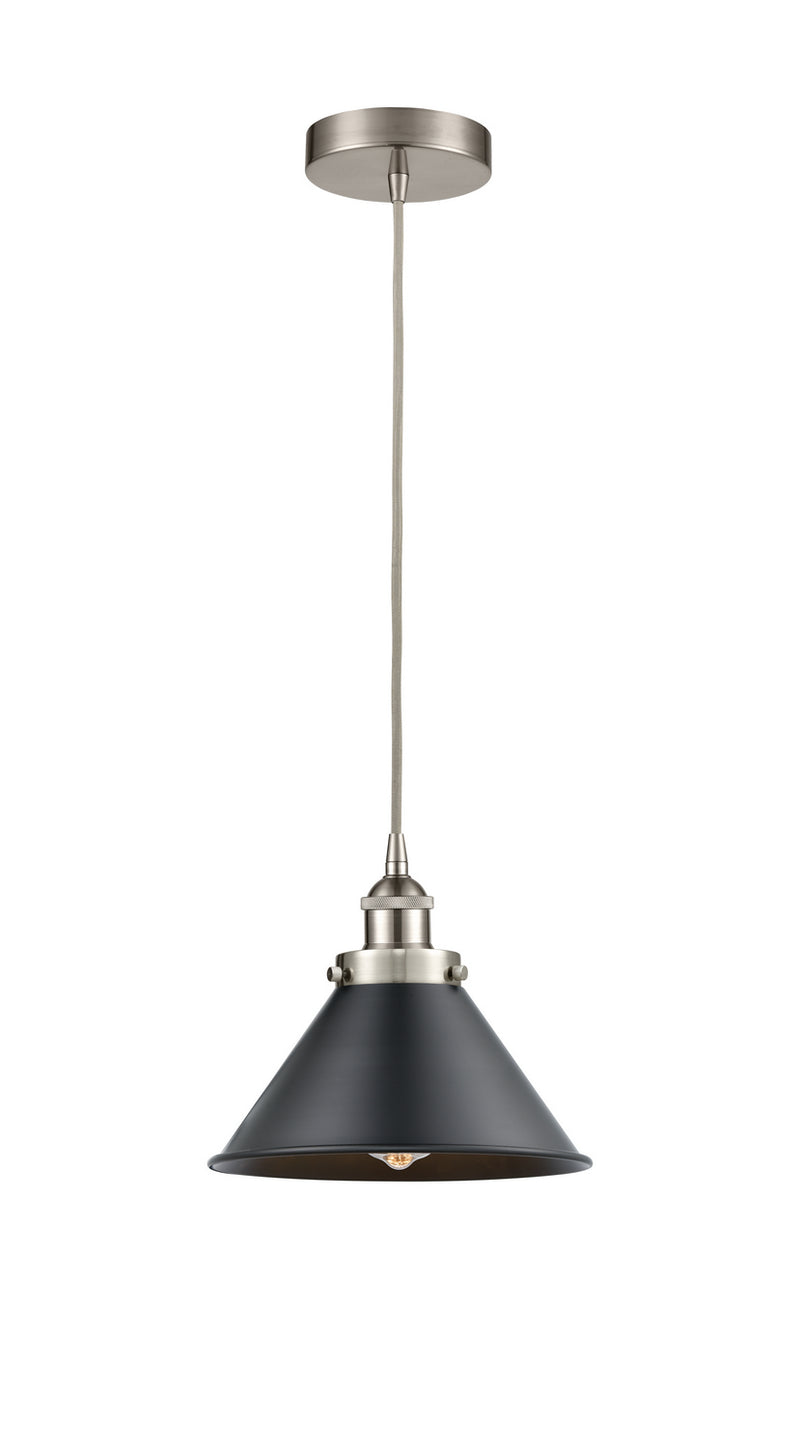 Innovations 616-1PH-SN-M10-BK-LED LED Mini Pendant, Brushed Satin Nickel