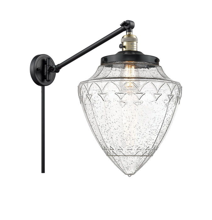 Innovations 237-BAB-G664-12 One Light Swing Arm Lamp, Black Antique Brass