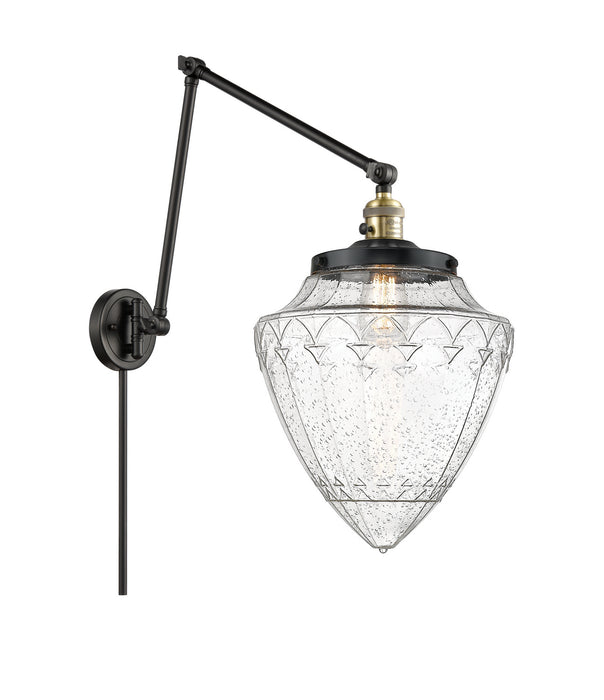 Innovations 238-BAB-G664-12 One Light Swing Arm Lamp, Black Antique Brass