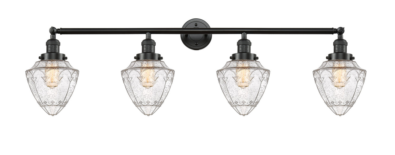 Innovations 215-OB-G664-7 Four Light Bath Vanity, Oil Rubbed Bronze