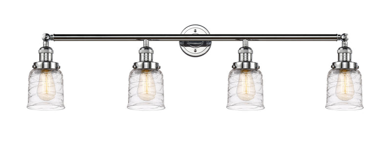 Innovations 215-PC-G513 Four Light Bath Vanity, Polished Chrome