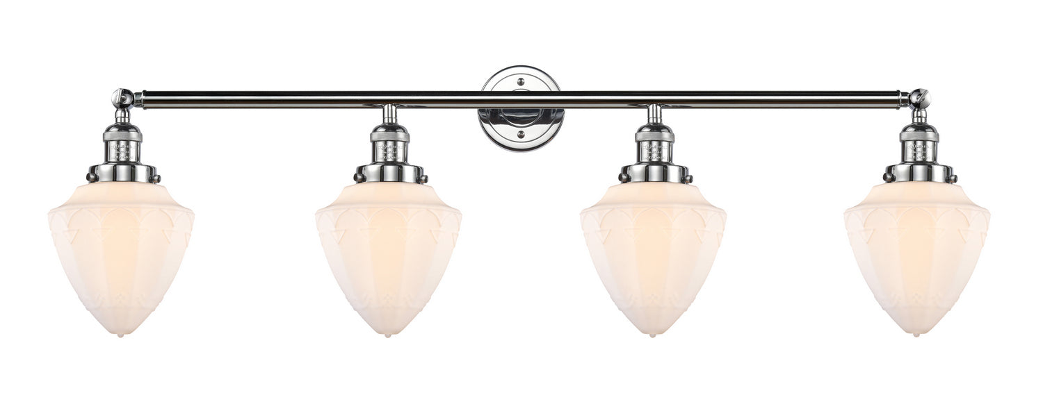 Innovations 215-PC-G661-7 Four Light Bath Vanity, Polished Chrome