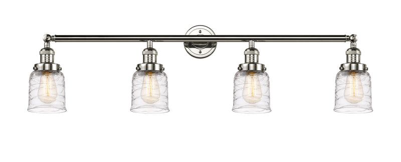 Innovations 215-PN-G513 Four Light Bath Vanity, Polished Nickel