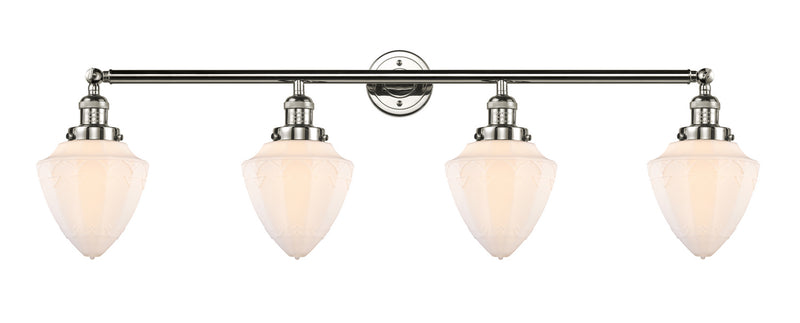 Innovations 215-PN-G661-7 Four Light Bath Vanity, Polished Nickel