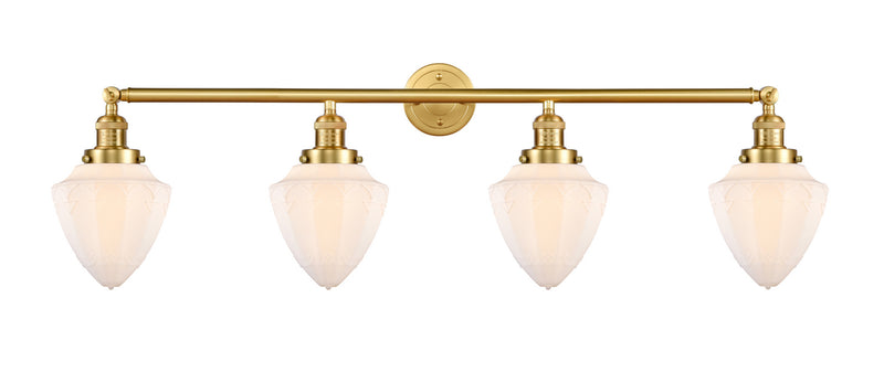 Innovations 215-SG-G661-7 Four Light Bath Vanity, Satin Gold