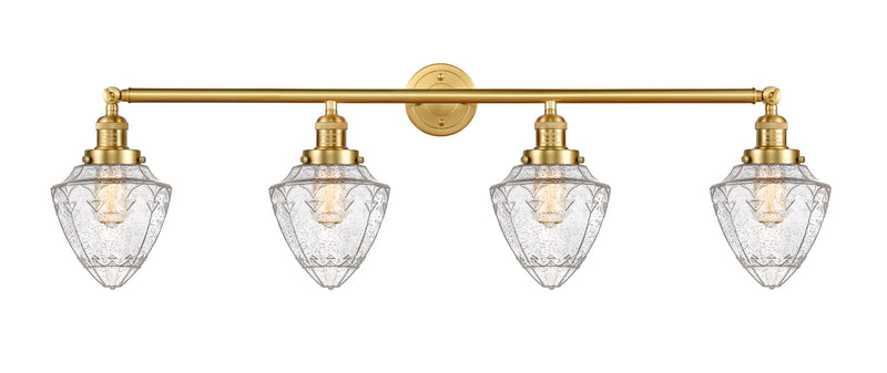 Innovations 215-SG-G664-7 Four Light Bath Vanity, Satin Gold