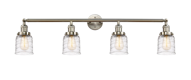 Innovations 215-SN-G513 Four Light Bath Vanity, Brushed Satin Nickel