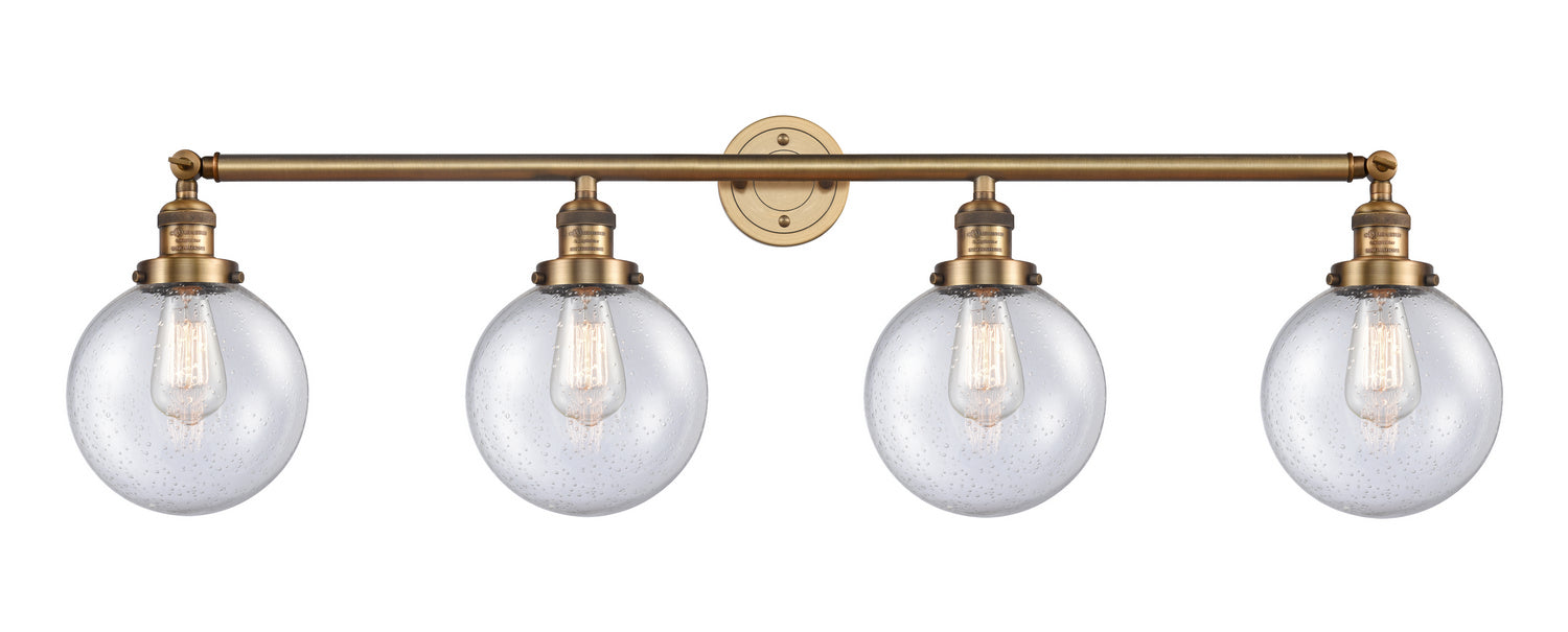 Innovations 215-BB-G204-8-LED LED Bath Vanity, Brushed Brass