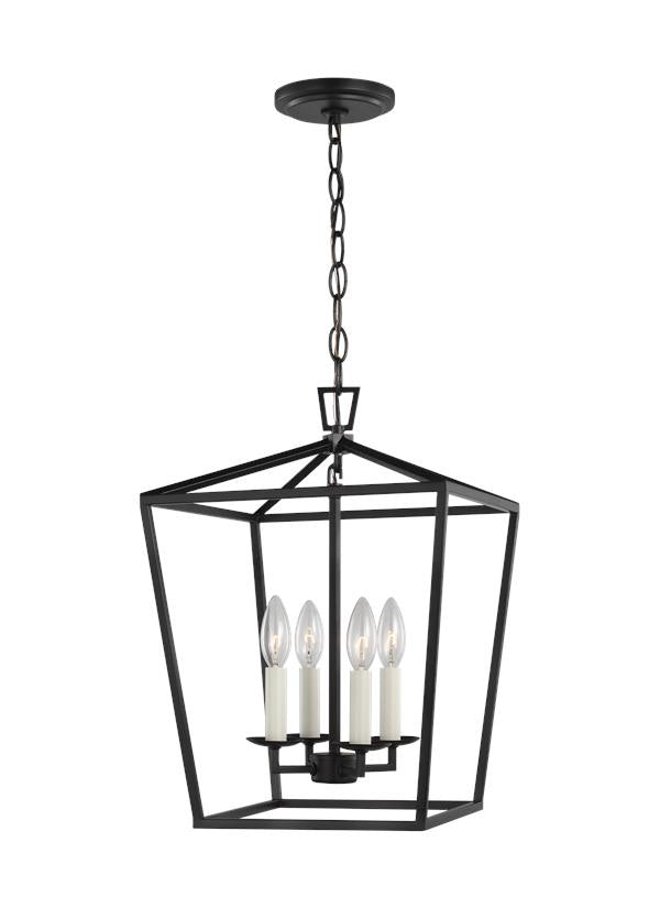 Visual Comfort Studio 5292604-112 Four Light Lantern, Midnight Black