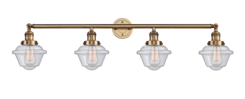 Innovations 215-BB-G534 Four Light Bath Vanity, Brushed Brass