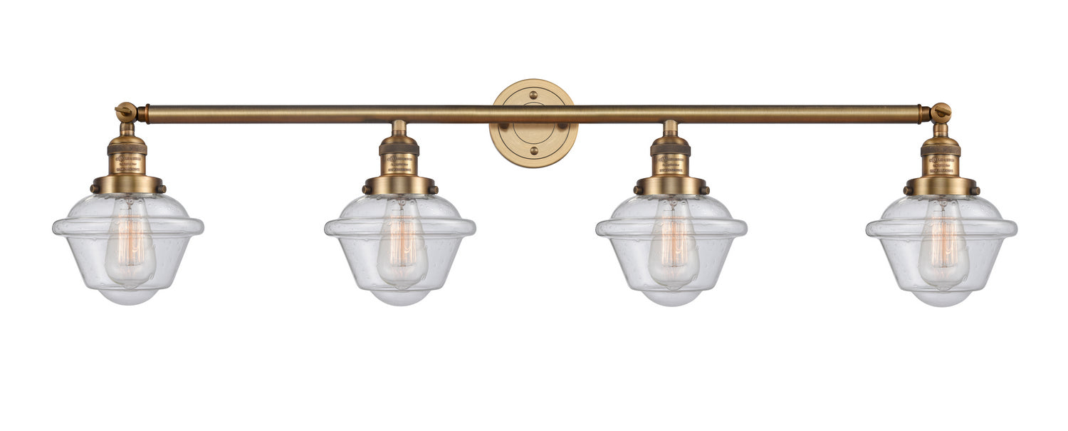 Innovations 215-BB-G534 Four Light Bath Vanity, Brushed Brass
