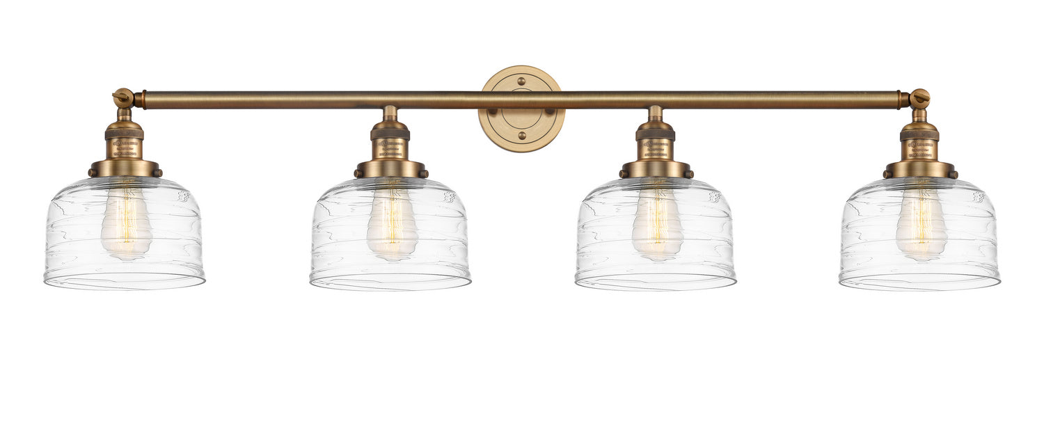 Innovations 215-BB-G713 Four Light Bath Vanity, Brushed Brass