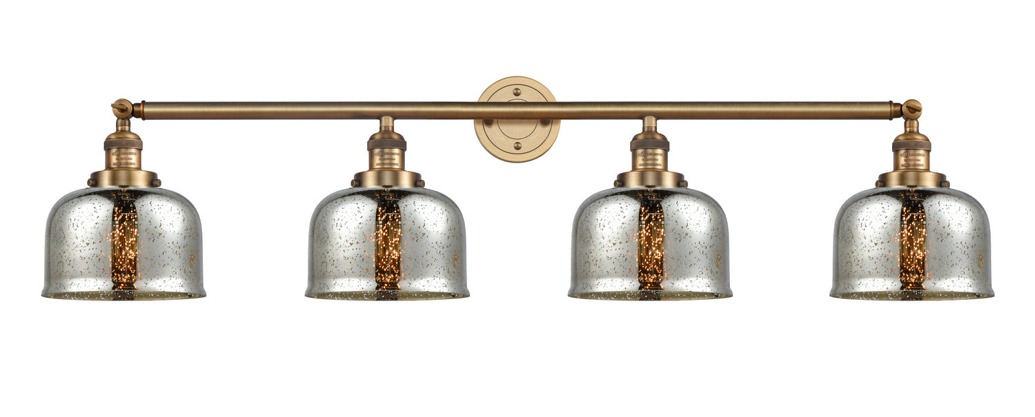 Innovations 215-BB-G78 Four Light Bath Vanity, Brushed Brass
