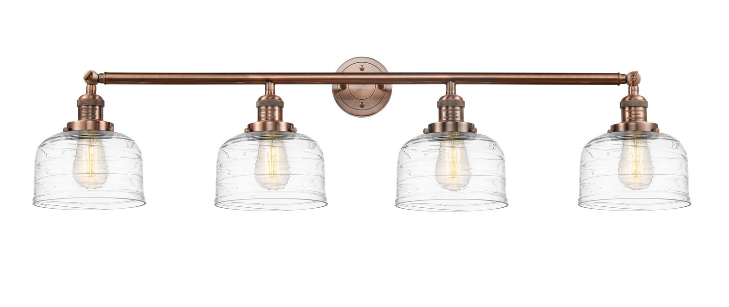 Innovations 215-AC-G713 Four Light Bath Vanity, Antique Copper