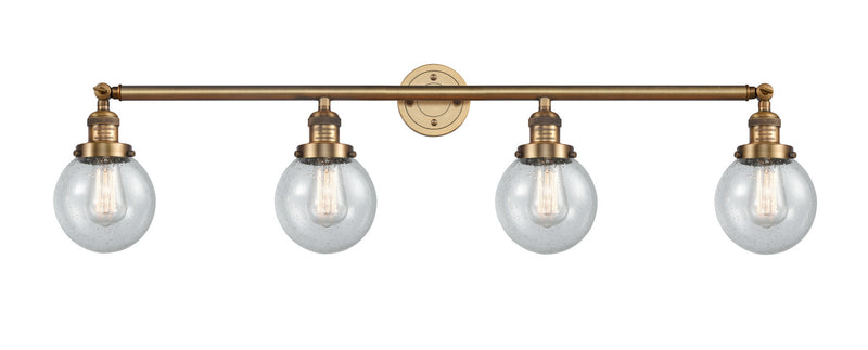 Innovations 215-BB-G204-6-LED LED Bath Vanity, Brushed Brass