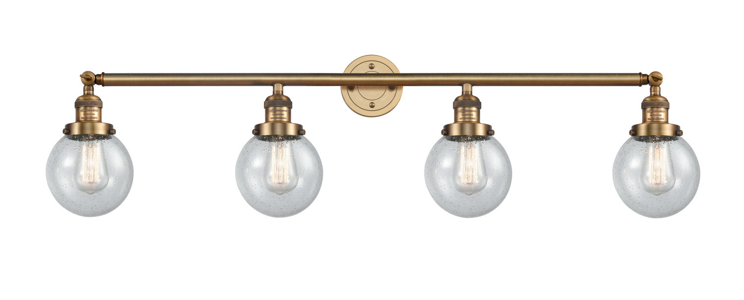 Innovations 215-BB-G204-6-LED LED Bath Vanity, Brushed Brass