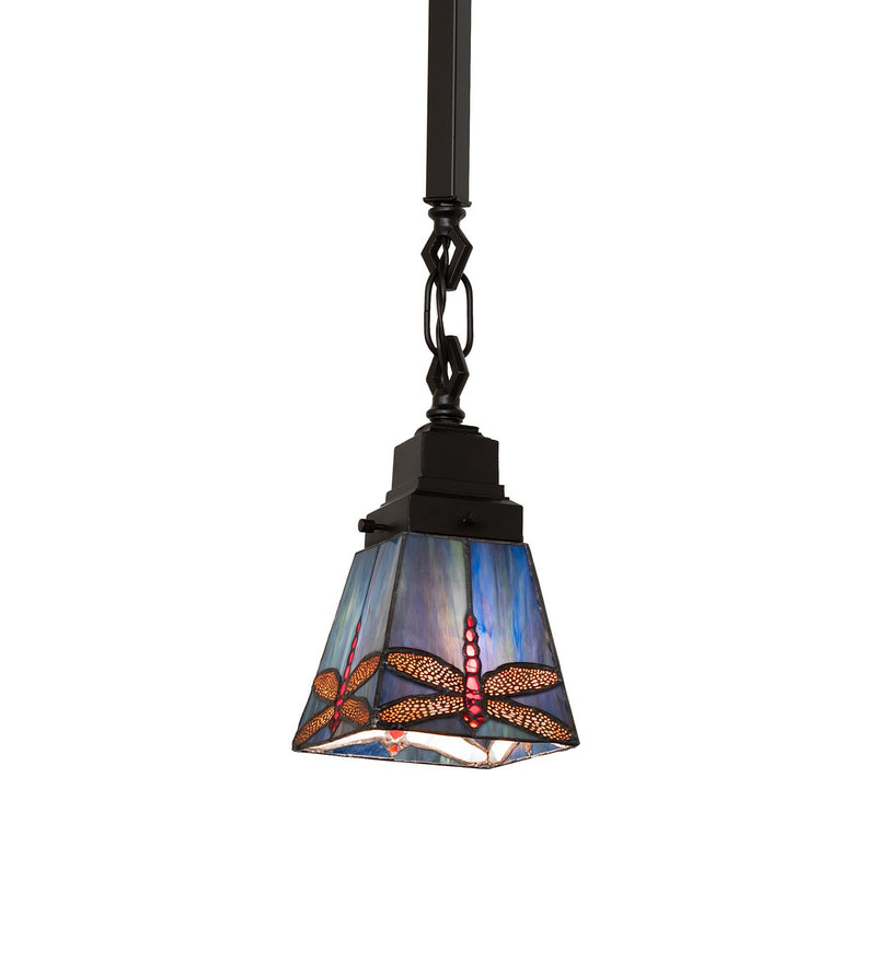 Meyda Tiffany 49101 5" Mini Pendant, Mahogany Bronze