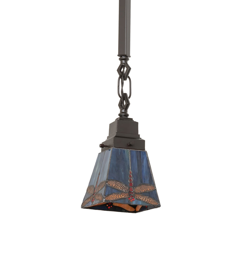 Meyda Tiffany 49101 5" Mini Pendant, Mahogany Bronze