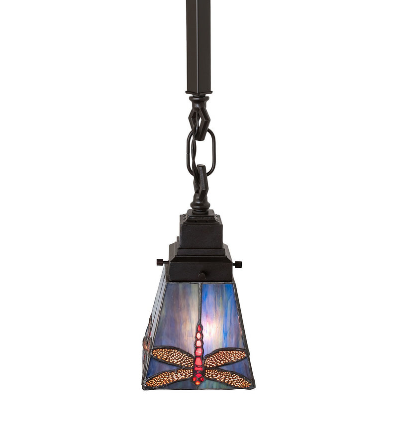 Meyda Tiffany 49101 5" Mini Pendant, Mahogany Bronze