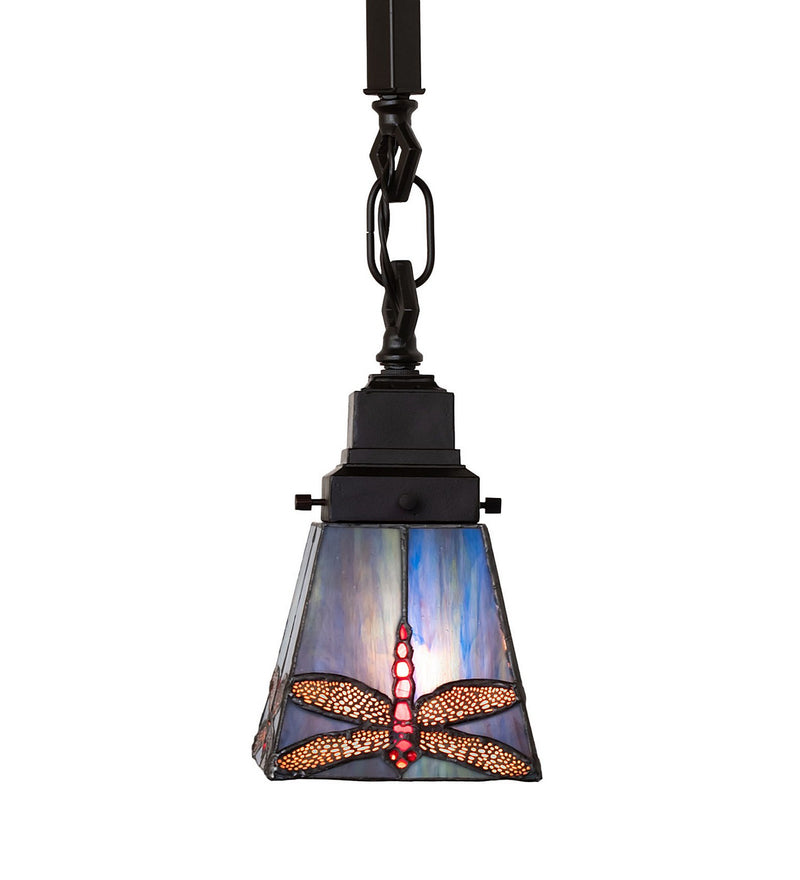 Meyda Tiffany 49101 5" Mini Pendant, Mahogany Bronze